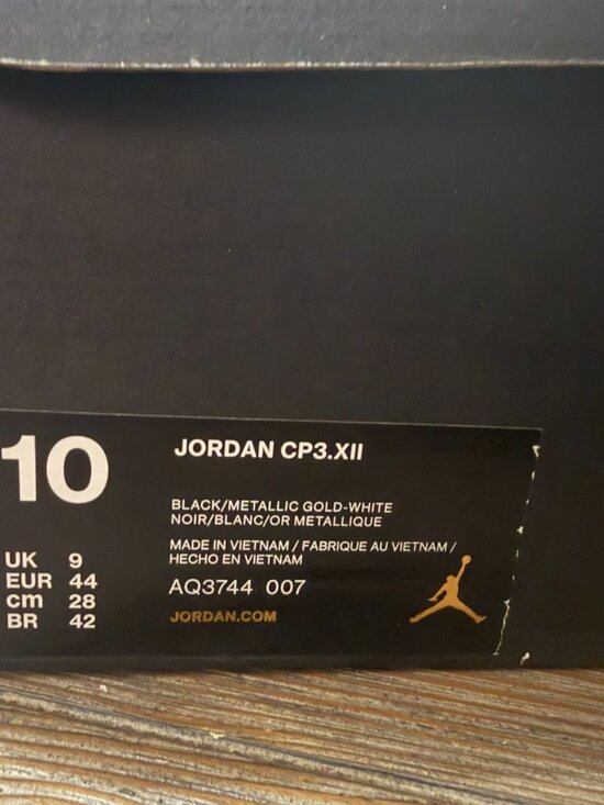 Jordan CP3. XII Shoes size 10 men